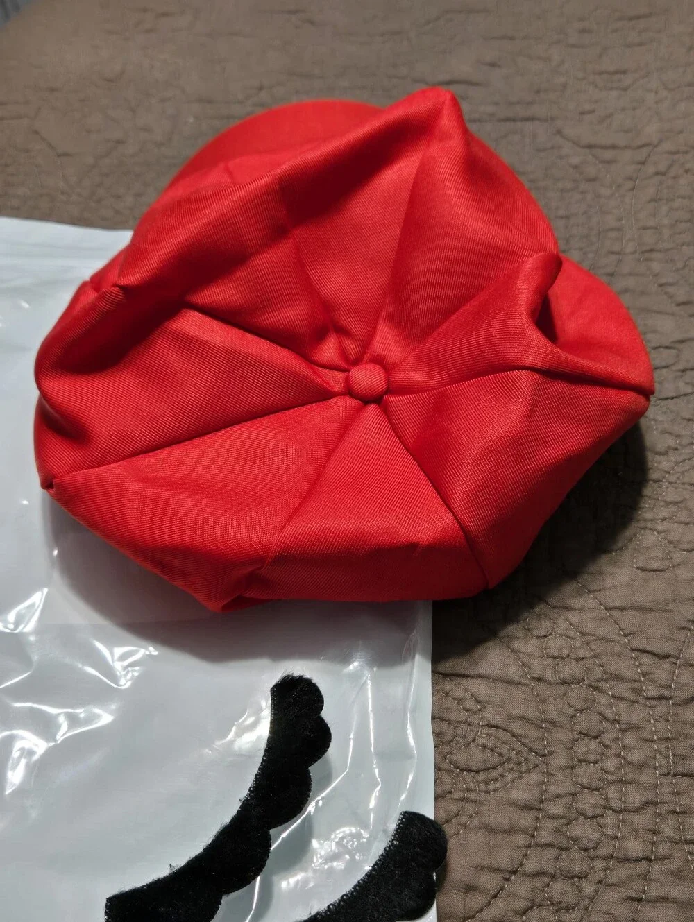 Mario Deluxe Costume Accessories - Super Mario Brothers Mario Red Cap, OS
